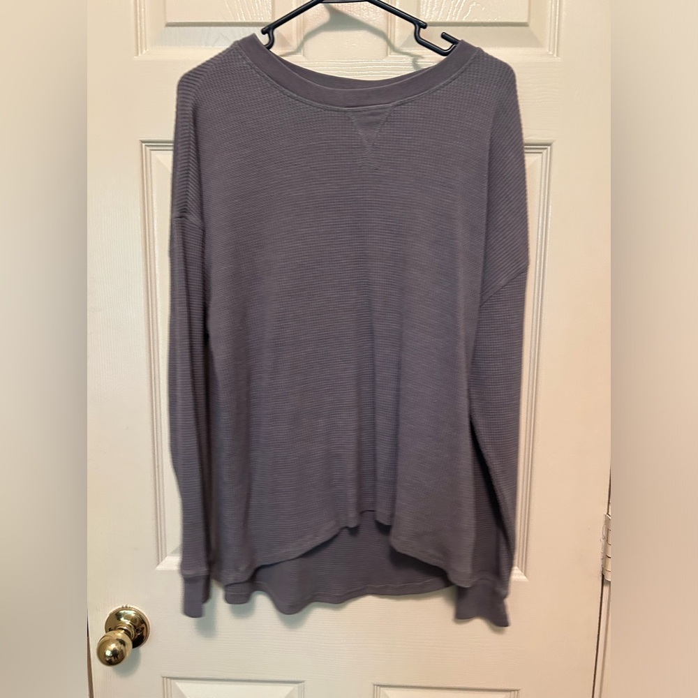 Seven 7 Long Sleeve Waffle Tee